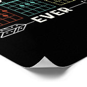 Guitarist Beste pap ooit Poster (Hoek)