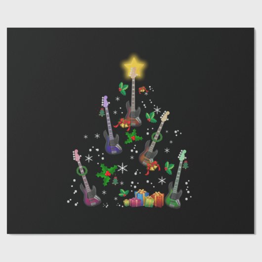 Guitarist Birthday Cadeaupapier (Vlak)