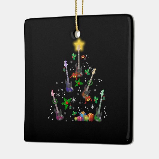 Guitarist Birthday Keramisch Ornament (Links)