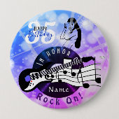 Guitarist Birthday Theme Button HAMbWG (Voorkant)