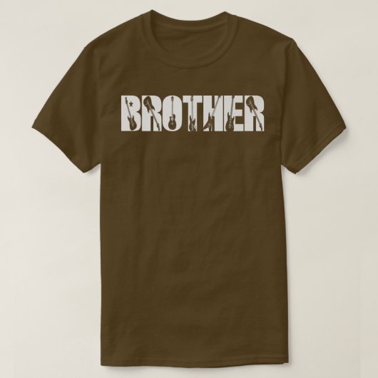 Guitarist Brother Funny Music Guitar Lover Fathers T-shirt (Design voorkant)