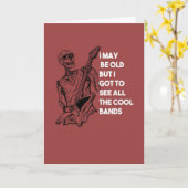 Guitarist Cards Rock And Roll Heavy Metal Band Kaart (Gele Bloem)