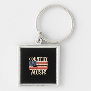 Guitarist Country Music Guitar American Flag Birth Sleutelhanger