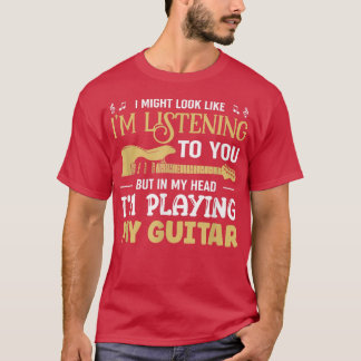 Guitarist die mijn gitaarmuzikant guitaren 1513 t-shirt
