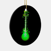 Guitarist Electric Guitar Leprechaun St Patrick's Keramisch Ornament (Rechts)