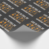 Guitarist elektrische akoestische gitaarMuzieknote Cadeaupapier (Hoek)