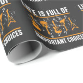 Guitarist elektrische akoestische gitaarMuzieknote Cadeaupapier (Rol Hoek)