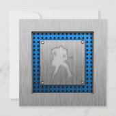 Guitarist, gebrand kaart (Achterkant)