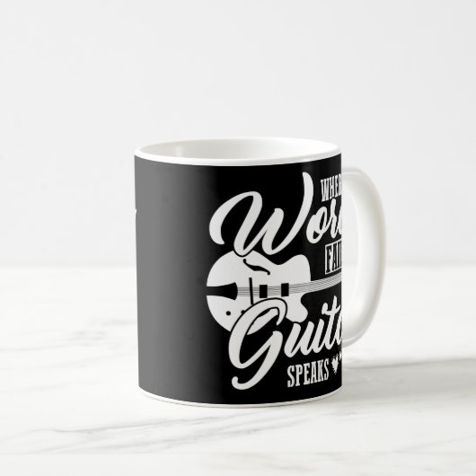 Guitarist gift guitar saying nice  koffiemok (Voorkant rechts)