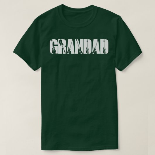Guitarist Grandad Funny Music Guitar Lover Fathers T-shirt (Design voorkant)