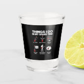 Guitarist Guitar Addicted Guitarist Music Birthday Shot Glas (Voorkant)