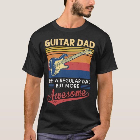 Guitarist - Guitar Dad Shirt Geweldige Fathers Day (Voorkant)