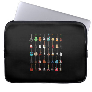 Guitarist Guitar Musical Instrument Rock en Roll Laptop Sleeve
