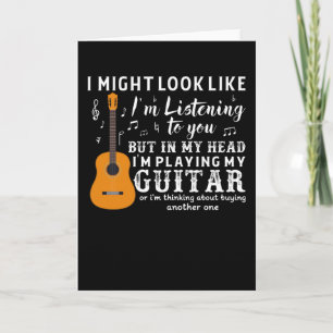 Guitarist Guitar Player Electric Funny Gift Idee Kaart