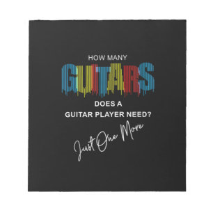 Guitarist hoeveel gitaren er op de dag van de gebo notitieblok
