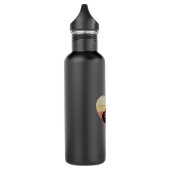 Guitarist houdt van het spelen Blues Guitar Waterfles (Links)