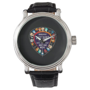 Guitarist How Many Guitars Birthday Horloge