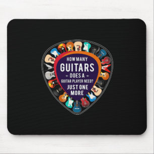 Guitarist How Many Guitars Birthday Muismat