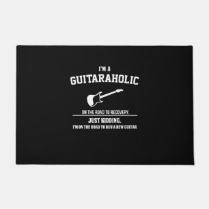Guitarist ik ben gitaraholic verjaardag deurmat