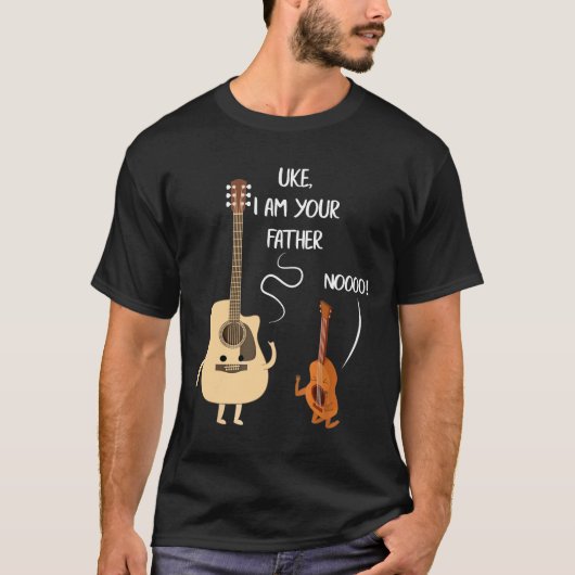 Guitarist - Ik ben uw vader Ukulele Guitar Mu T-shirt (Voorkant)