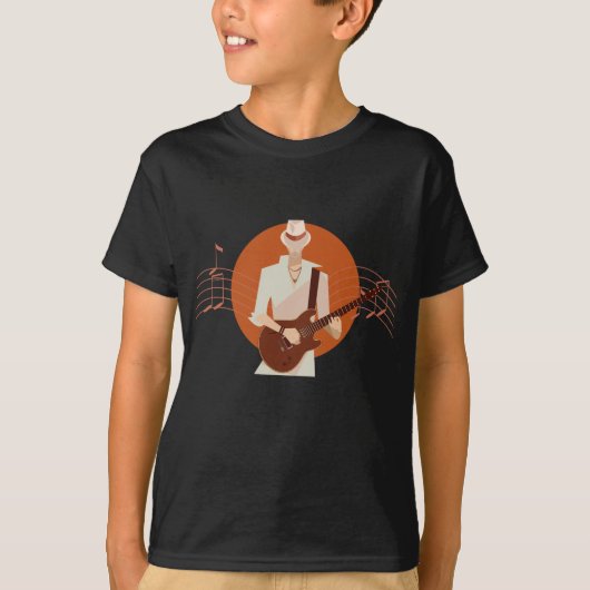 Guitarist Jazz Lover Electric Guitar Musician T-shirt (Voorkant)