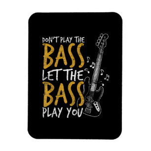 Guitarist Let The Bass Guitar Birthday Magneet