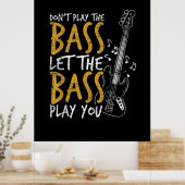 Guitarist Let The Bass Guitar Birthday Poster (Keuken)