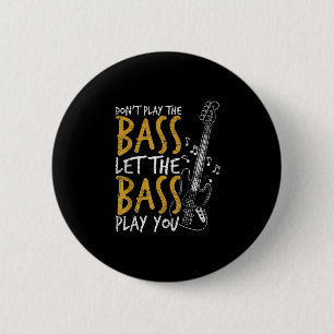 Guitarist Let The Bass Guitar Birthday Ronde Button 5,7 Cm