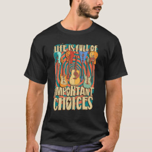 Guitarist Life Electric Acoustic Guitar Retro Vint T-shirt