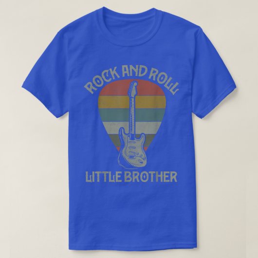 Guitarist Little Bro Tshirt BrotherFathers Day Gui (Design voorkant)