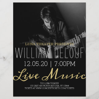 Guitarist Live Music Concert Flyer