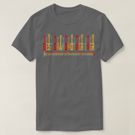 Guitarist Moeder Beste oma Oog Guitar Moth T-shirt (Design voorkant)