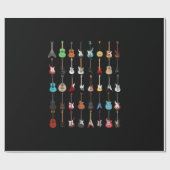 Guitarist Musical Instrument Rock & Roll Cadeaupapier (Vlak)