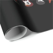 Guitarist Musical Instrument Rock & Roll Cadeaupapier (Rol Hoek)