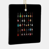 Guitarist Musical Instrument Rock & Roll Keramisch Ornament (Rechts)