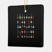 Guitarist Musical Instrument Rock & Roll Keramisch Ornament (Links)