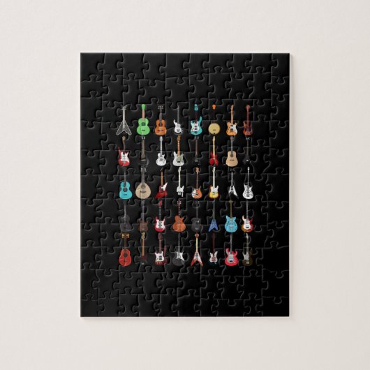 Guitarist Musical Instrument Rock & Roll Legpuzzel (Verticaal)
