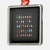 Guitarist Musical Instrument Rock & Roll Metalen Ornament (Links)