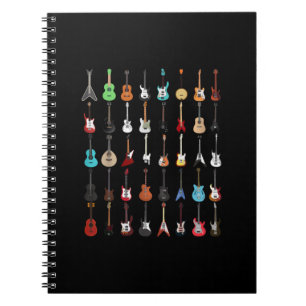 Guitarist Musical Instrument Rock & Roll Notitieboek