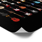 Guitarist Musical Instrument Rock & Roll Poster (Hoek)