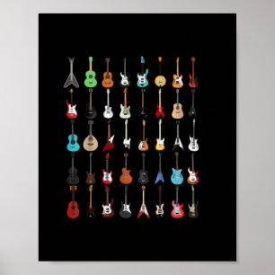 Guitarist Musical Instrument Rock & Roll Poster