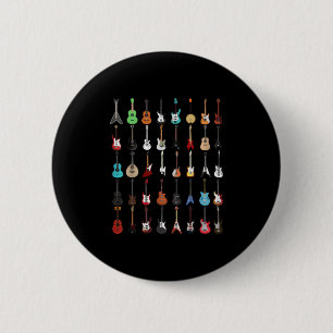Guitarist Musical Instrument Rock & Roll Ronde Button 5,7 Cm