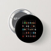 Guitarist Musical Instrument Rock & Roll Ronde Button 5,7 Cm (Voorkant /achterkant)