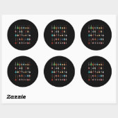 Guitarist Musical Instrument Rock & Roll Ronde Sticker (Vel)