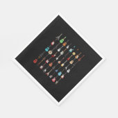 Guitarist Musical Instrument Rock & Roll Servet (Hoek)