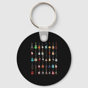 Guitarist Musical Instrument Rock & Roll Sleutelhanger