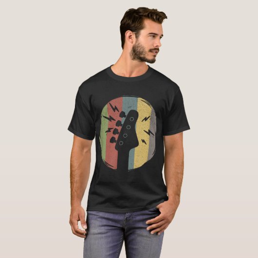 Guitarist Musician Bass Guitar Player Straling T-shirt (Voorkant volledig)