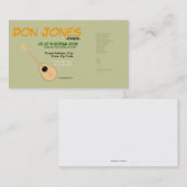 Guitarist Musician Guitar Shop Music Visitekaartje (Voorkant / Achterkant)