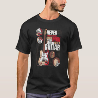 Guitarist onderschat nooit een oud Man met een GU T-shirt