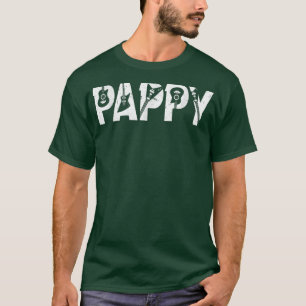 Guitarist Papa Funny Pappy Music Guitar Fathers D T-shirt